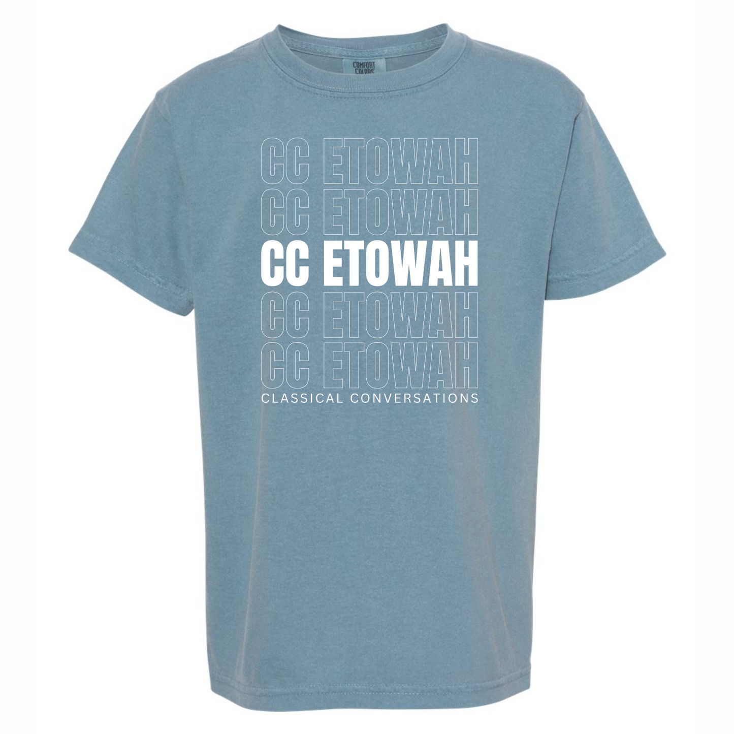 ETOWAH 2025: Stacked Outline/Solid Text Tee