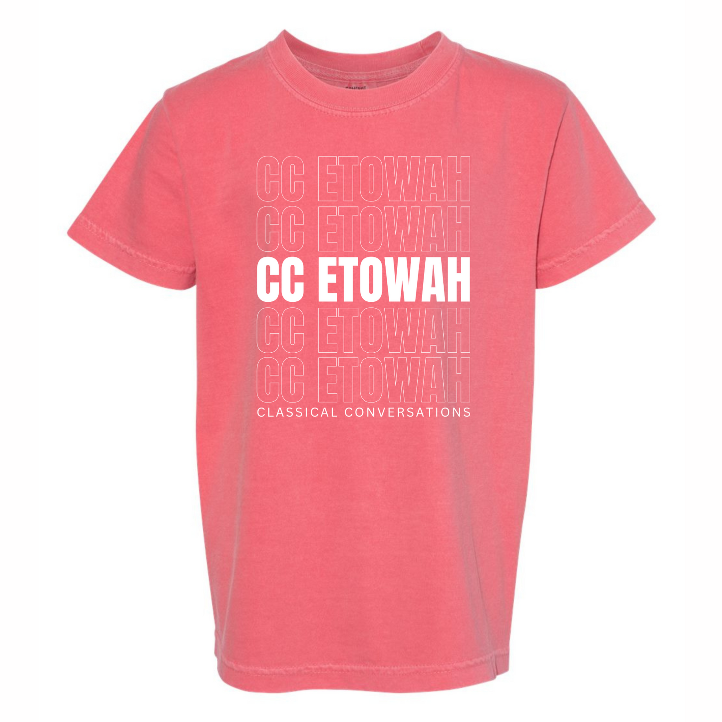 ETOWAH 2025: Stacked Outline/Solid Text Tee
