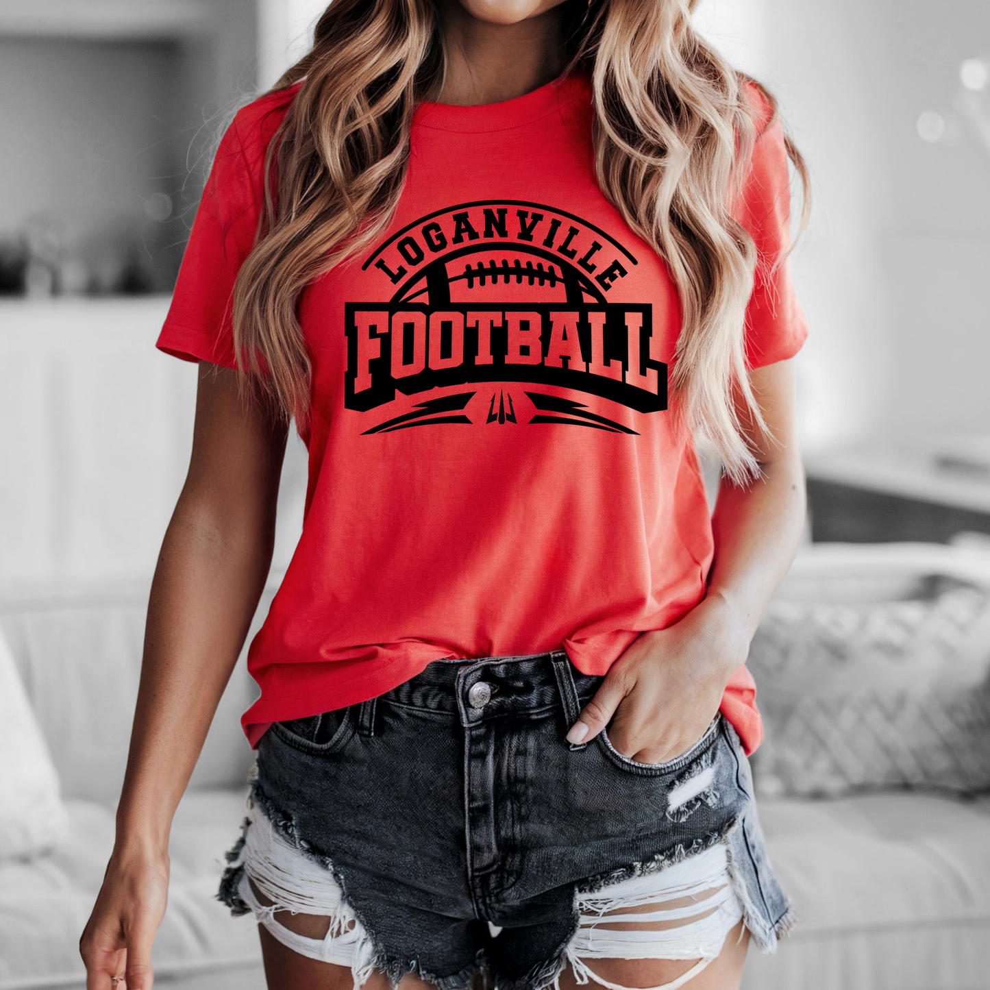 PREORDER: Loganville Red Devil FOOTBALL Parent T-Shirt - closing August 18th