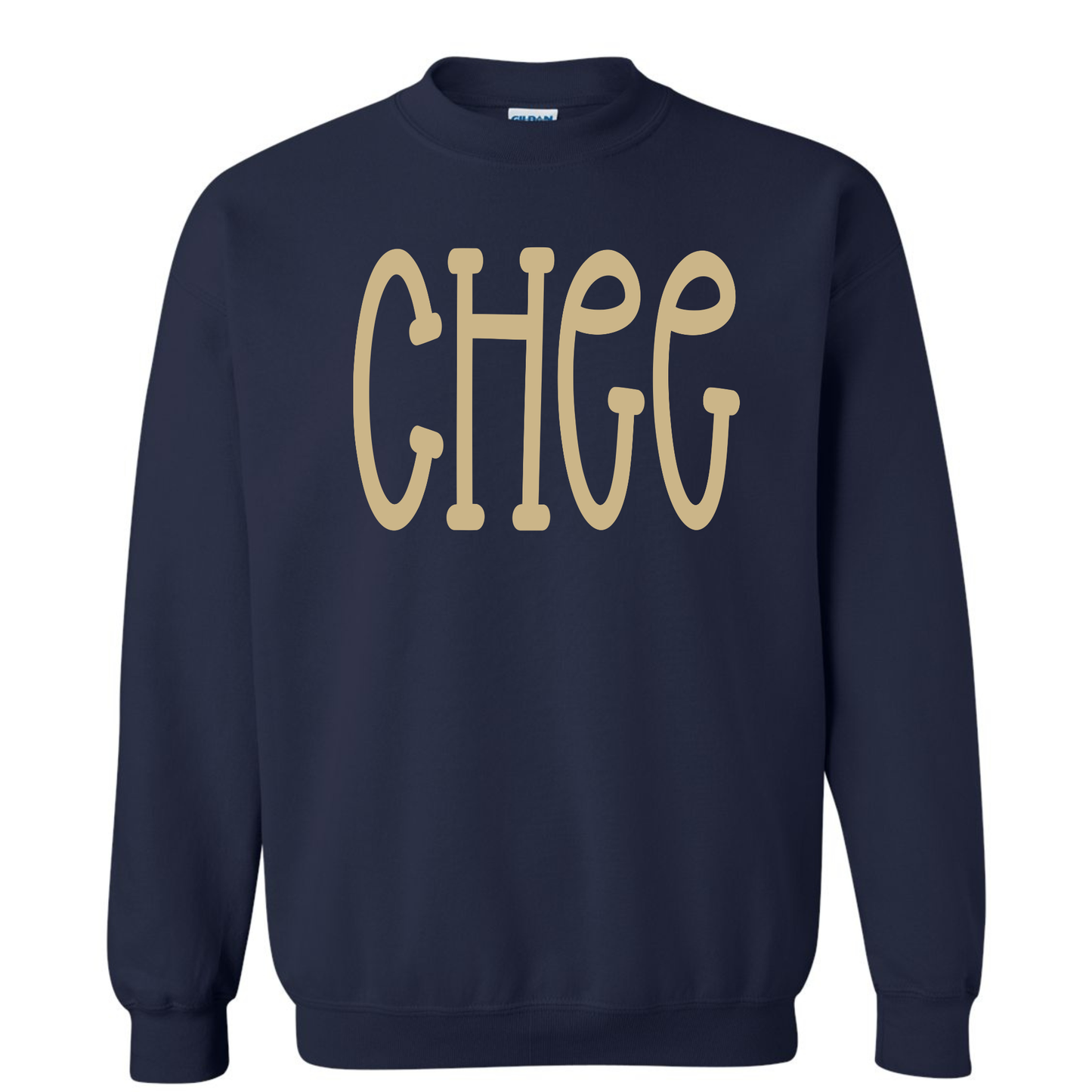 Oversized Mascot : Gold Chee on Navy