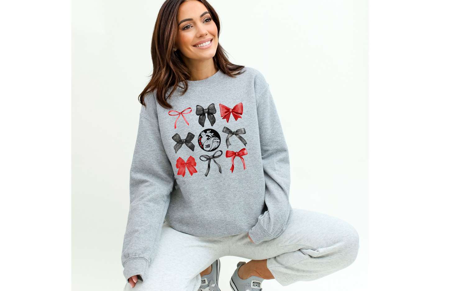 Winder Barrow Coquette Bow Crewneck Sweatshirt