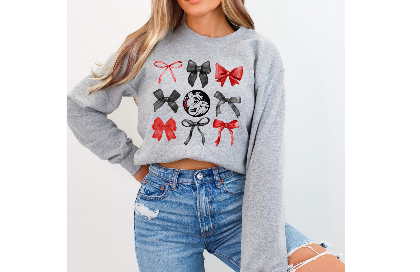 Winder Barrow Coquette Bow Crewneck Sweatshirt