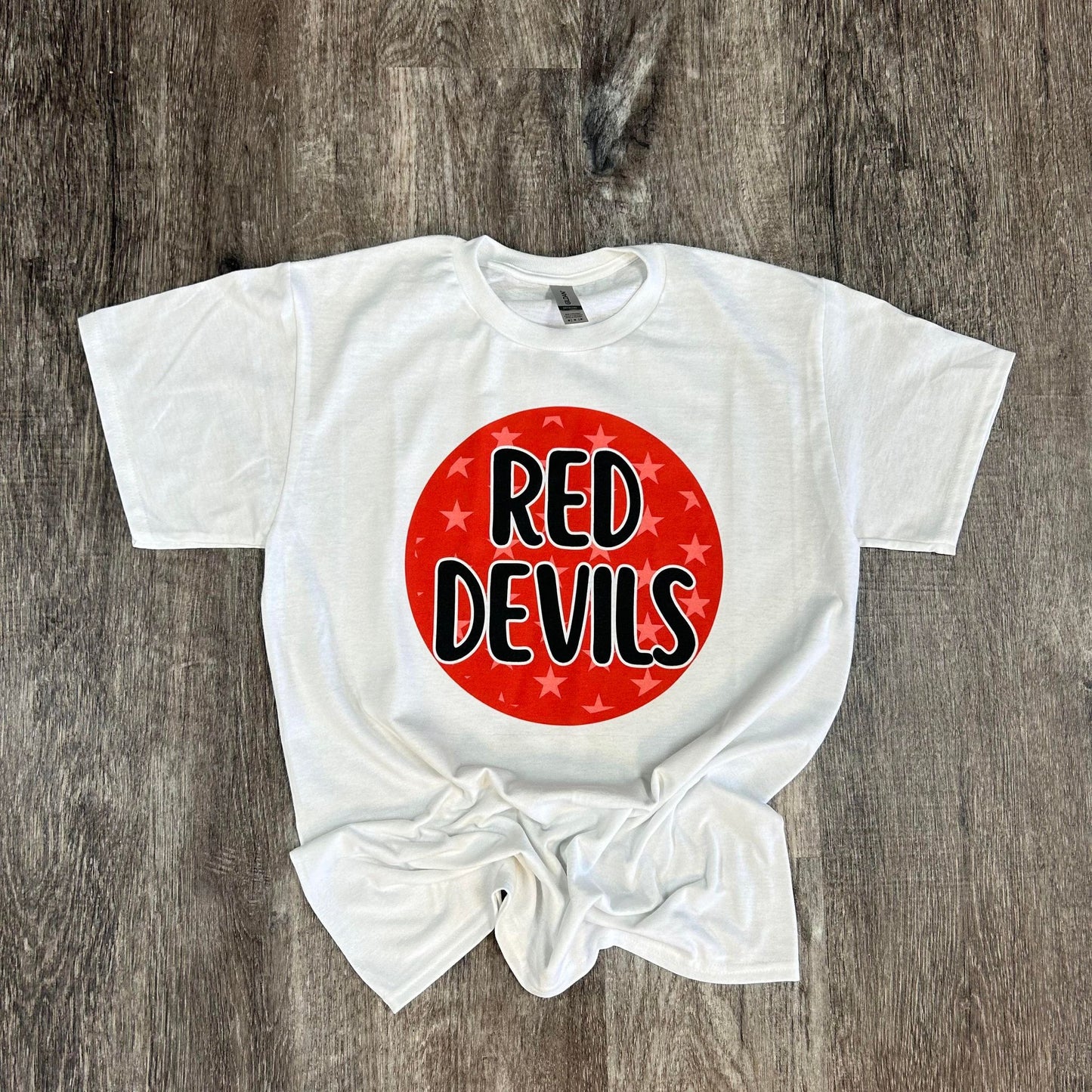 Mascot Circle Tee: Red Devils