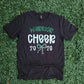 Warrior Cheer 2026 Bow on Gildan Softstyle Black