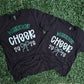 Warrior Cheer 2026 Bow on Gildan Softstyle Black