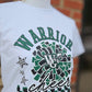Warrior Cheer Pom Pom on Gildan Softstyle White