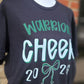 Warrior Cheer 2026 Bow on Gildan Softstyle Black