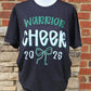 Warrior Cheer 2026 Bow on Gildan Softstyle Black