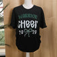 Warrior Cheer 2026 Bow on Gildan Softstyle Black