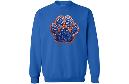 Panthers Glitter Paw Print