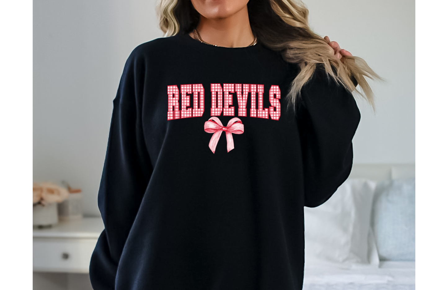 Red Devils Coquette Bow