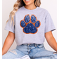 Panthers Glitter Paw Print