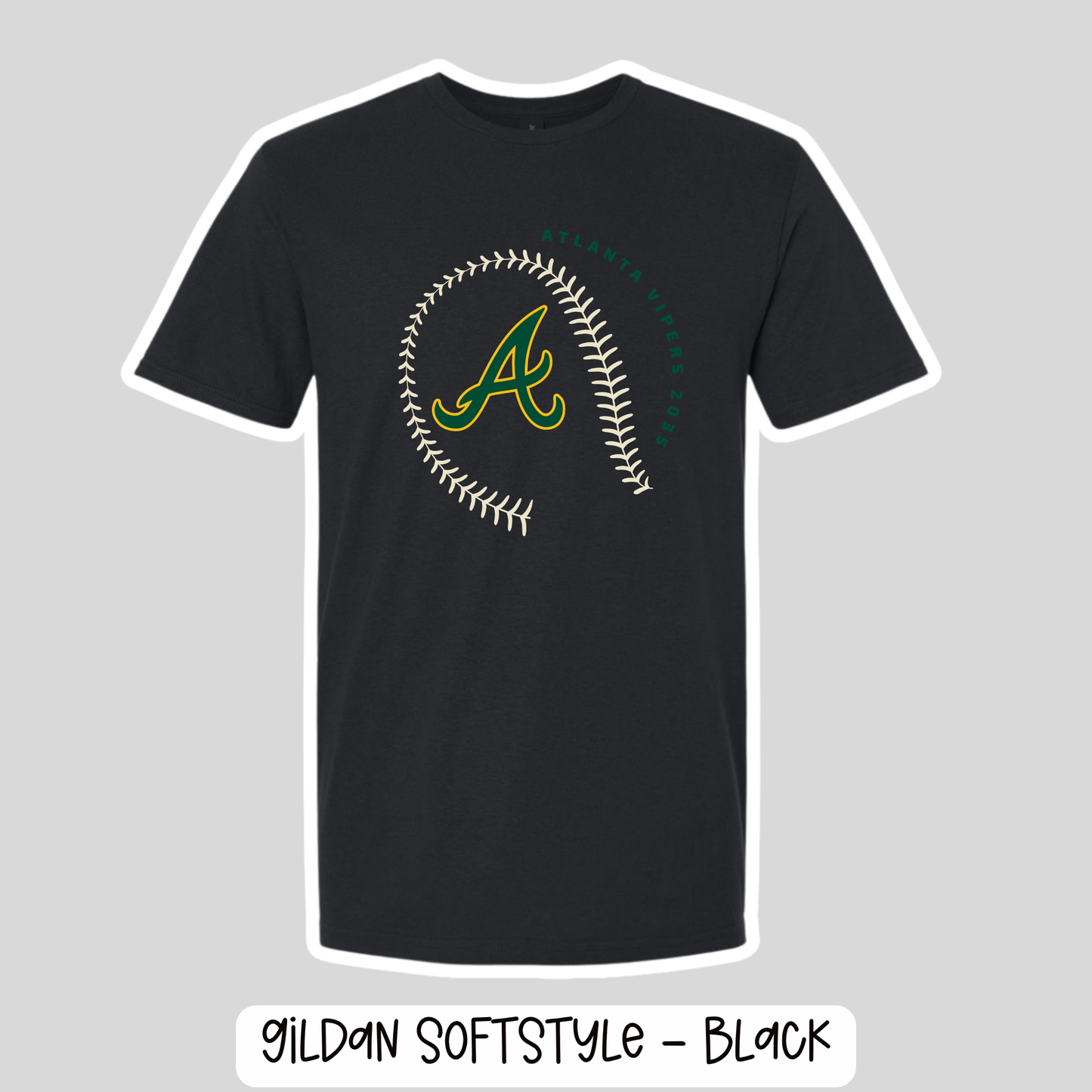 ATL VIPERS: Black Tshirt Designs