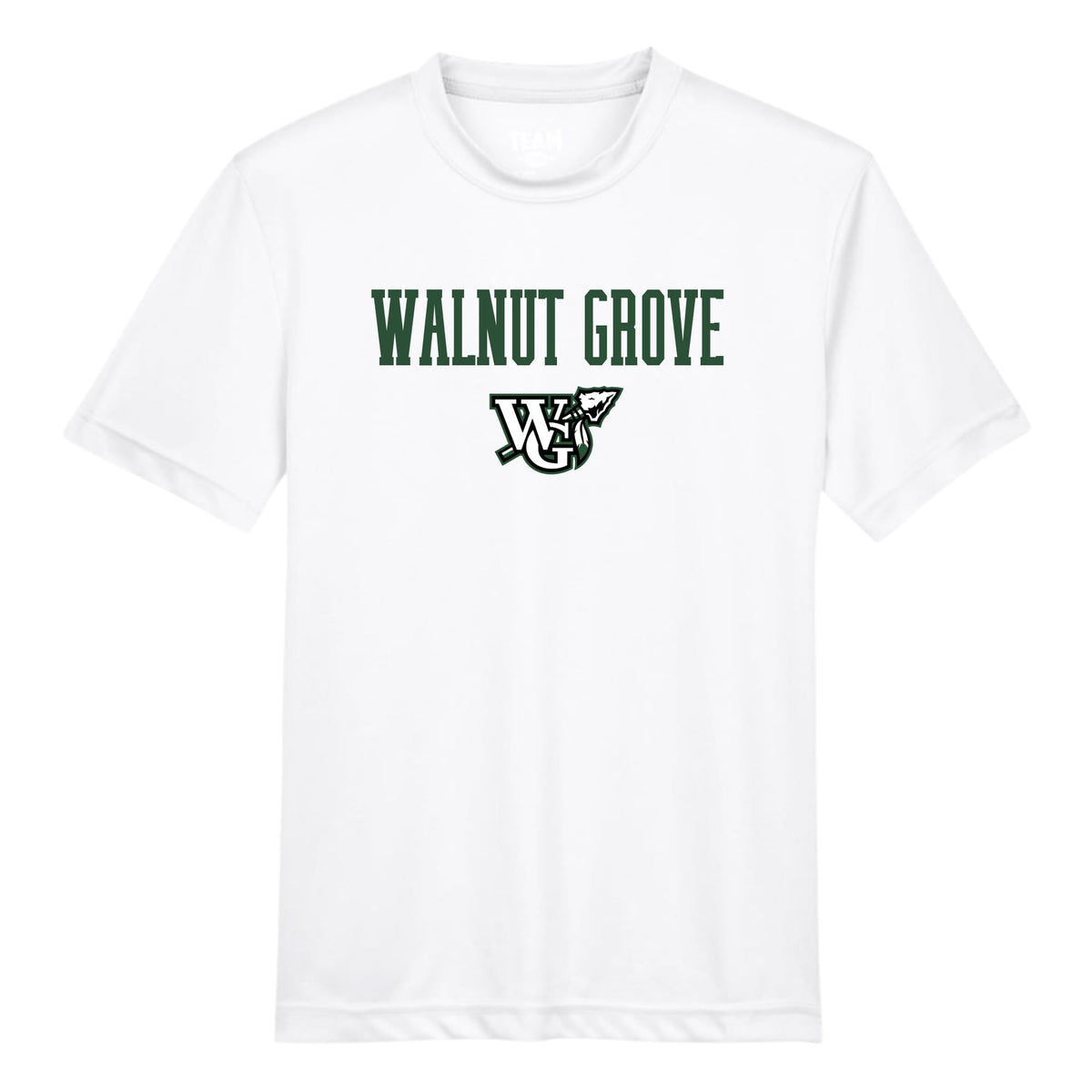 Walnut Grove With Logo on Team365 Drifit White