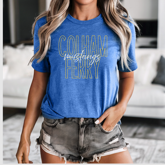 Colham Ferry Stacked Script Tee
