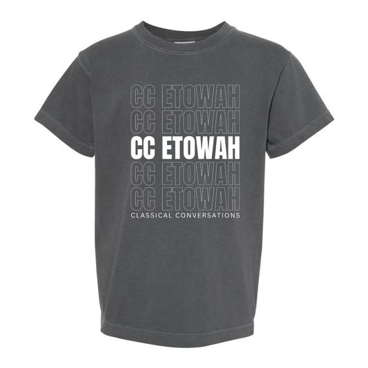 ETOWAH 2025: Stacked Outline/Solid Text Tee