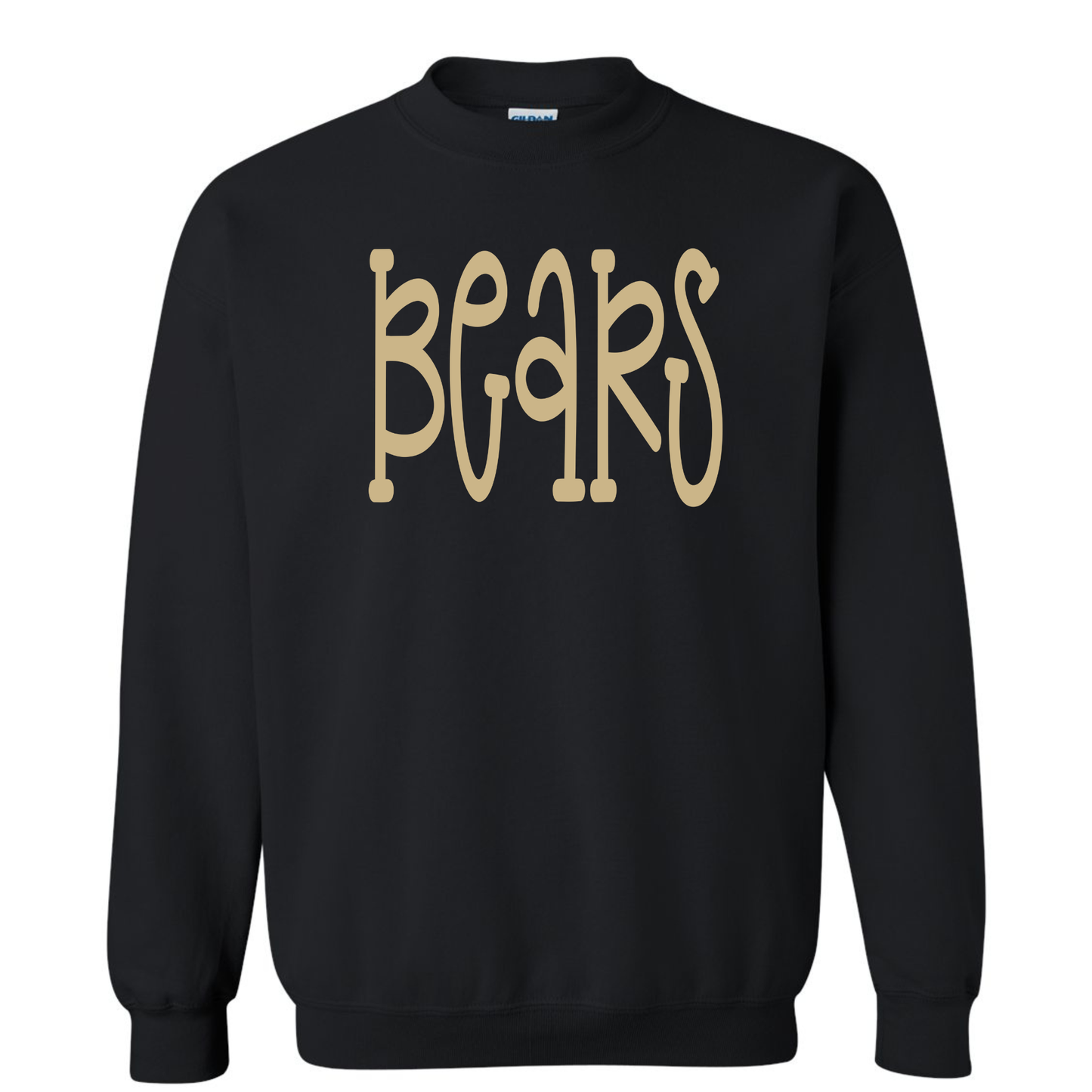 Oversized Mascot : Gold Bears on Black