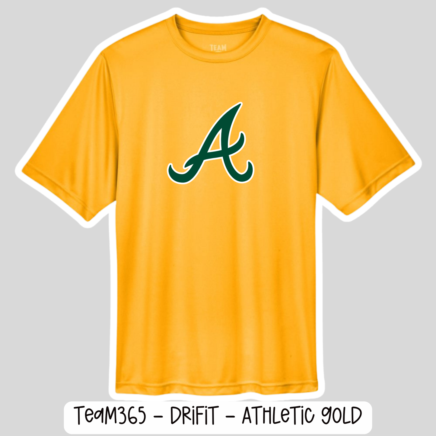 ATL VIPERS: DRIFIT Athletic Gold Tshirts