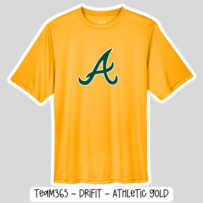 ATL VIPERS: DRIFIT Athletic Gold Tshirts