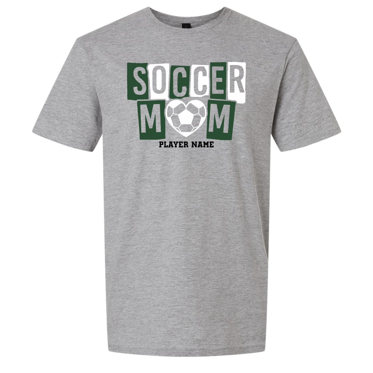 Custom Soccer Mom with Player Name on Gildan