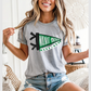 Walnut Grove Warriors Pennant Flag on Gildan Softstyle Sport Gray
