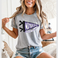 Monroe Hurricanes Pennant Flag on Gildan Softstyle Sport Gray