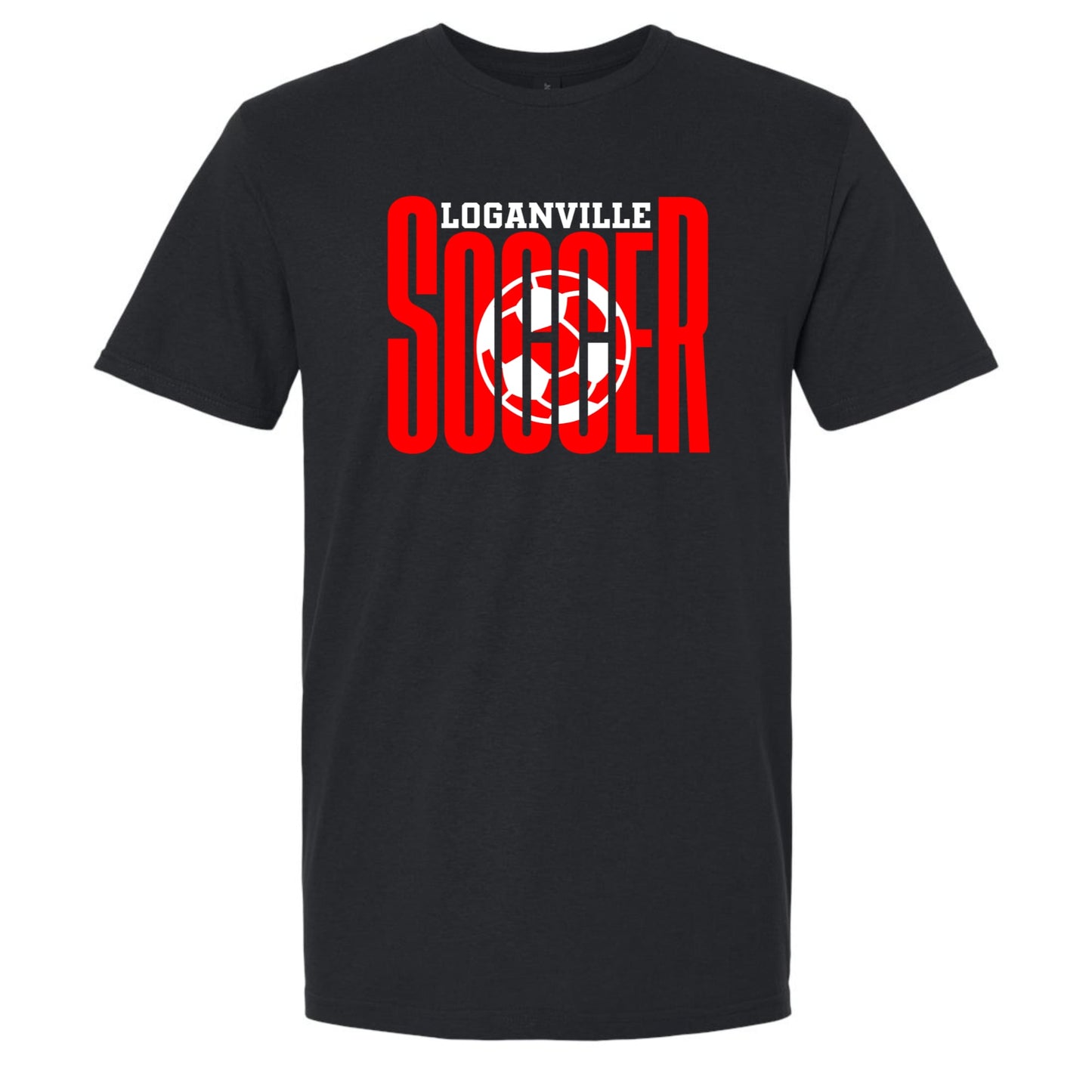 Loganville Oversized SOCCER on Gildan