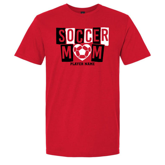 Loganville Soccer Mom with Player Name on Gildan