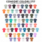 Cutie Mascot Colts on Comfort Colors (Shown on Seafoam)