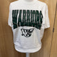 Oversized Varsity Warriors on Gildan Softstyle White or Black