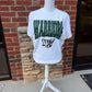 Oversized Varsity Warriors on Gildan Softstyle White or Black