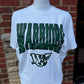 Oversized Varsity Warriors on Gildan Softstyle White or Black