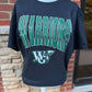 Oversized Varsity Warriors on Gildan Softstyle White or Black