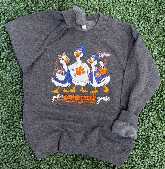 Just A Camp Creek Goose on Softstyle OR Comfort Colors