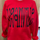 Oversized Mascot : Loganville on Gildan Red OR Black