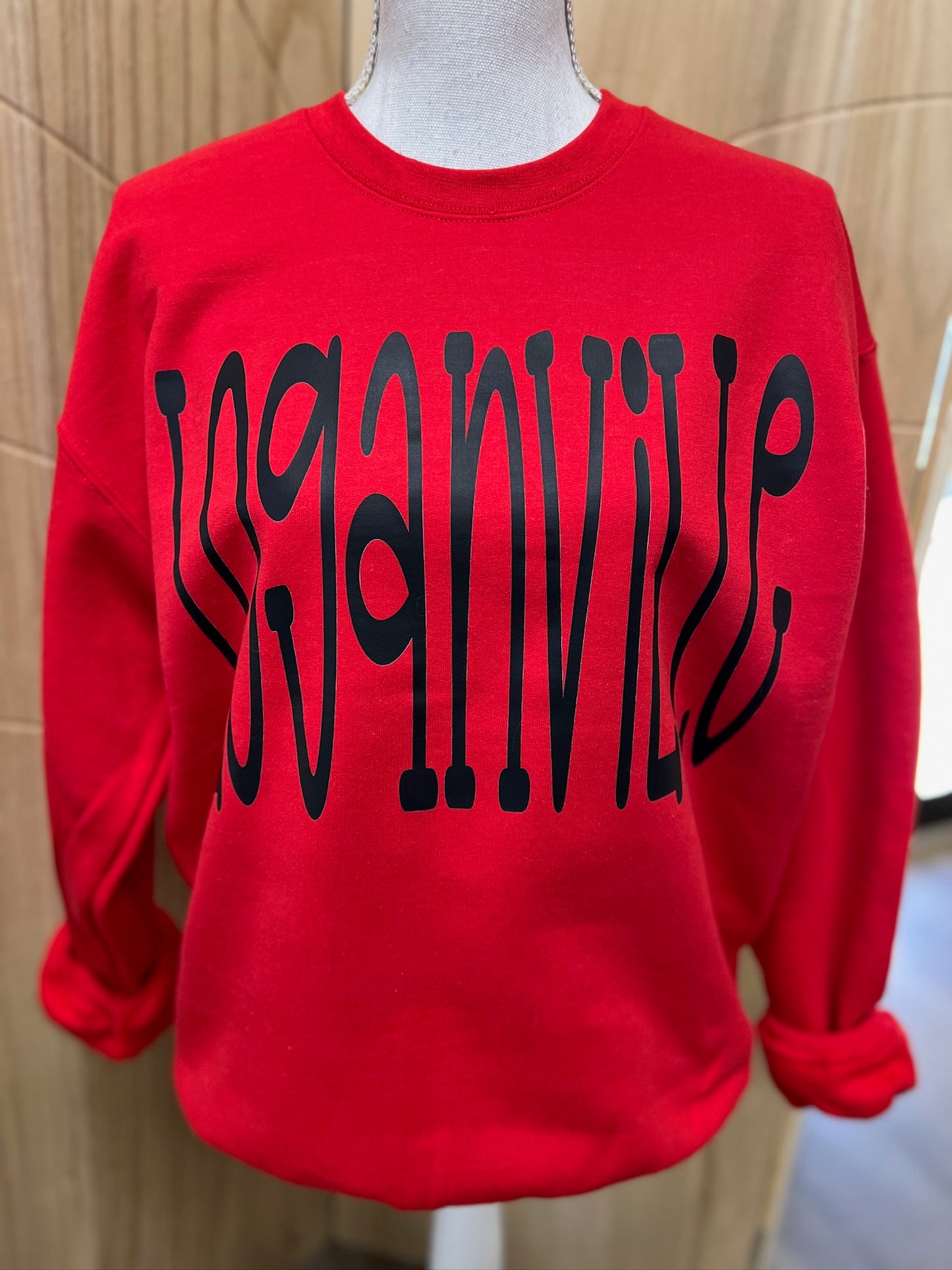 Oversized Mascot : Loganville on Gildan Red OR Black