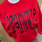 Oversized Mascot : Loganville on Gildan Red OR Black