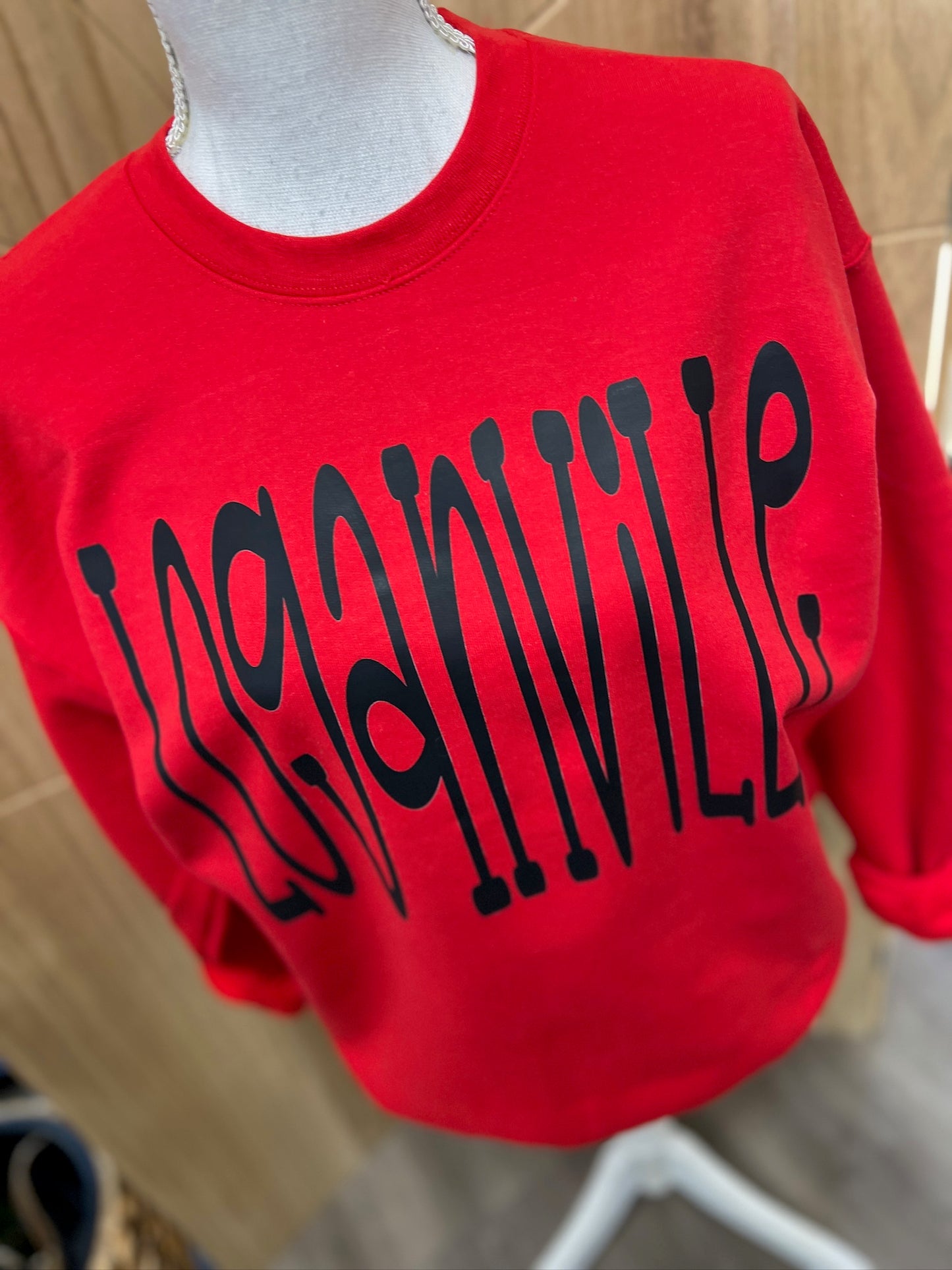 Oversized Mascot : Loganville on Gildan Red OR Black