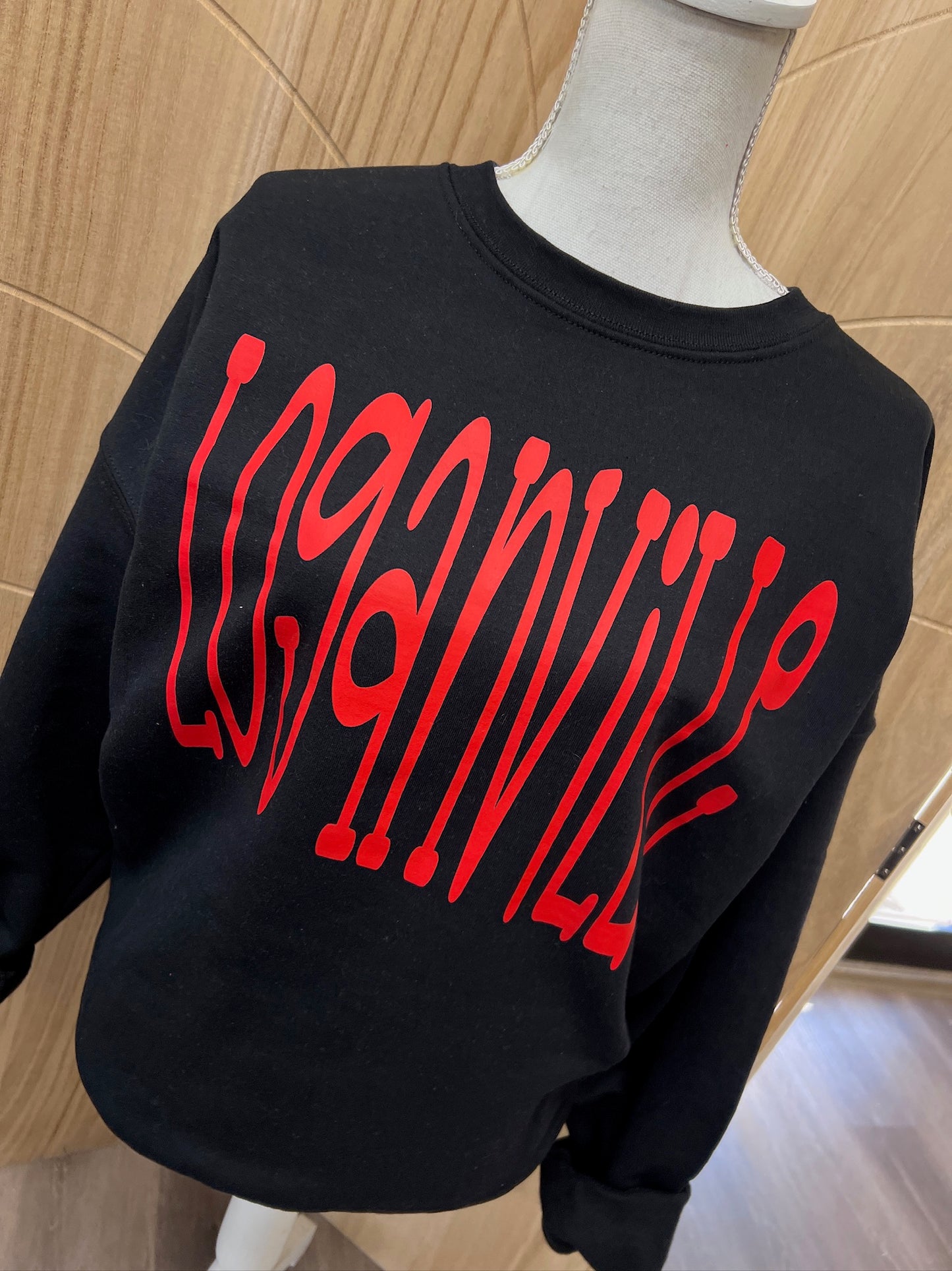 Oversized Mascot : Loganville on Gildan Red OR Black