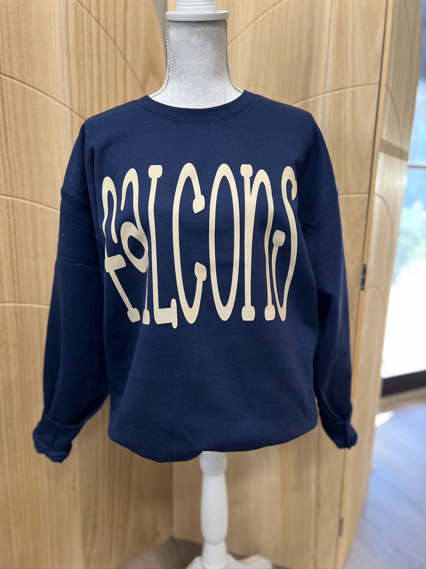 Oversized Mascot : Falcons on Gildan Navy