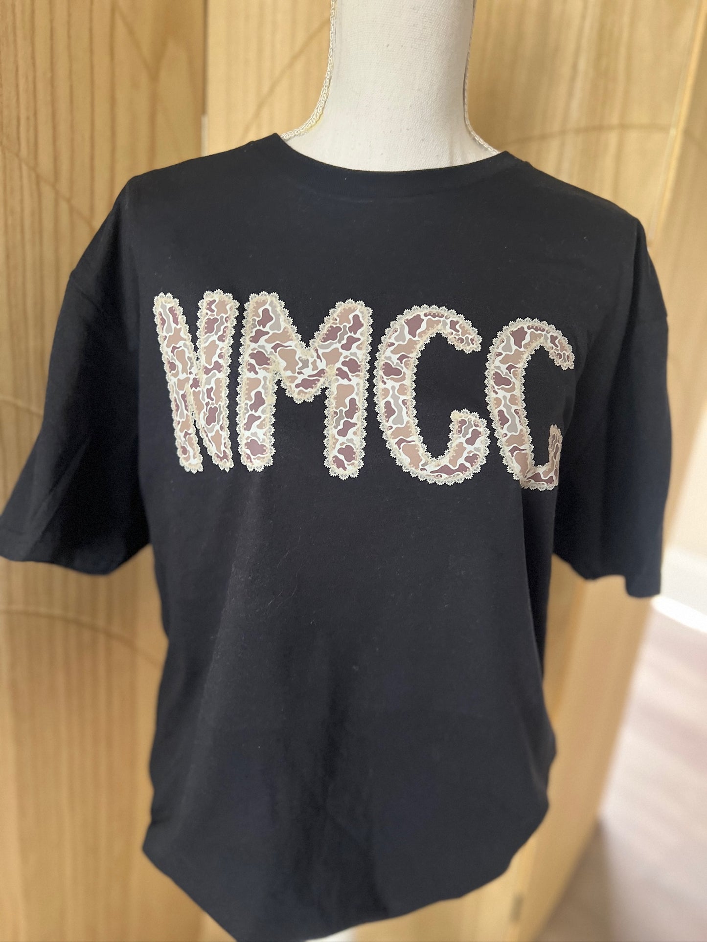 NMCC Camo Lace Print on Gildan Black