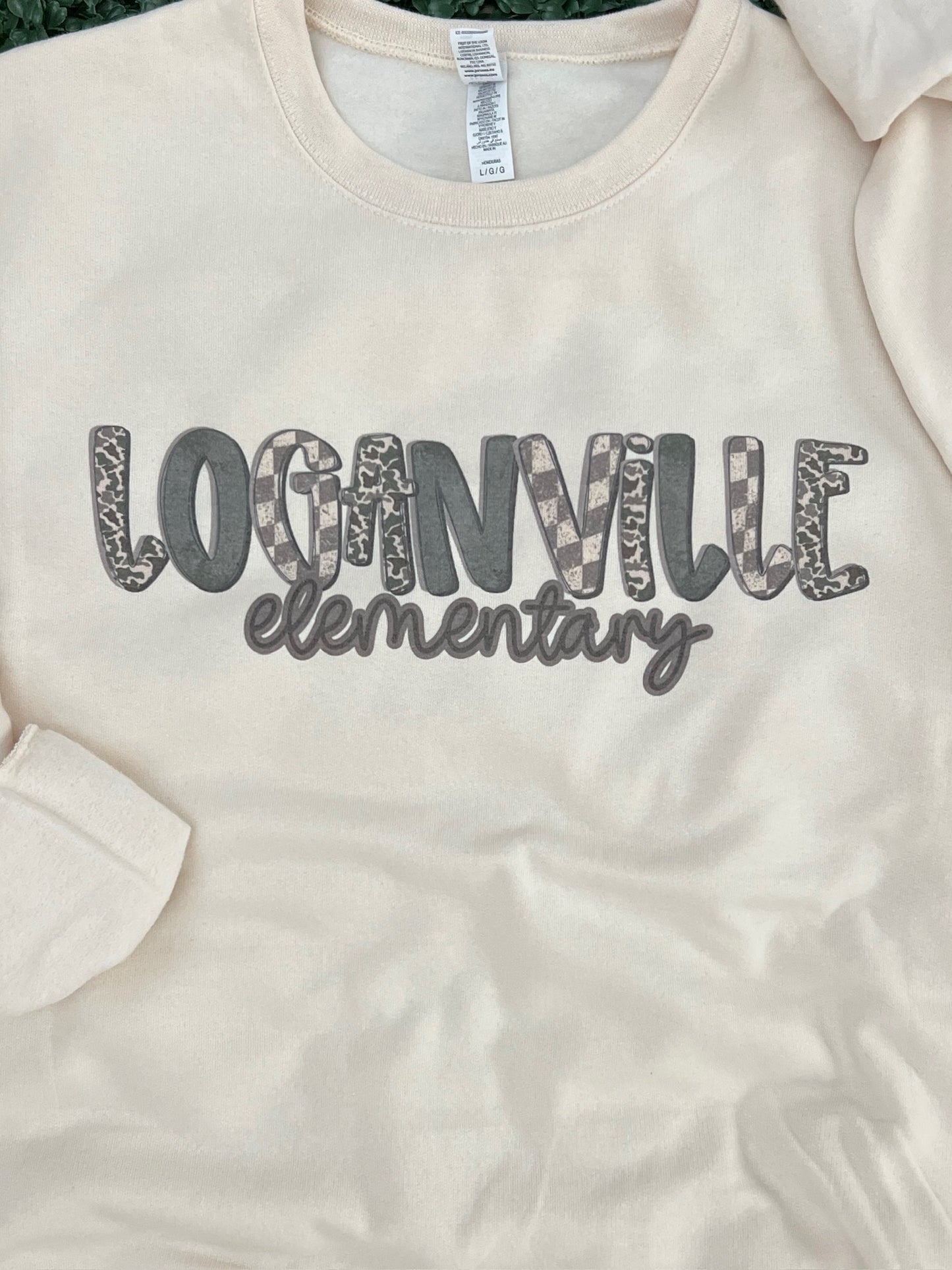 Loganville Elementary Camo/Green/Checkered