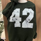 Custom Varsity Number Gildan Sweatshirt