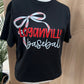 Custom Baseball Thin Bow Tees on Gildan Softstyle