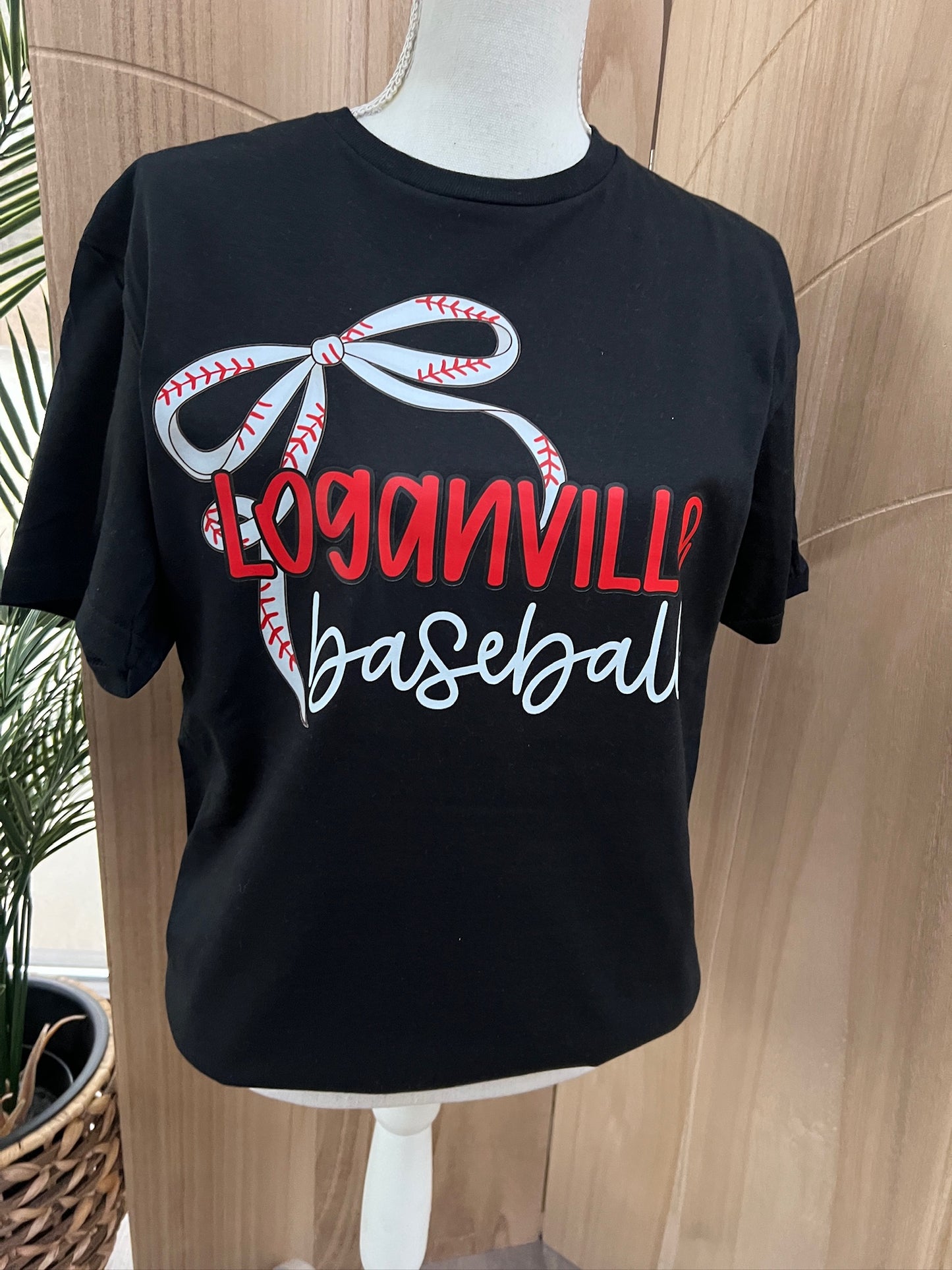 Custom Baseball Thin Bow Tees on Gildan Softstyle