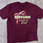 Custom Track and Field Thin Bow Tees on Gildan Softstyle
