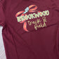 Custom Track and Field Thin Bow Tees on Gildan Softstyle