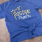 Custom Soccer Mom Thin Bow Tees on Gildan Softstyle