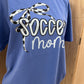 Custom Soccer Mom Thin Bow Tees on Gildan Softstyle