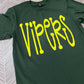 Oversized Mascot : Yellow Gold Vipers on Forest Green Sweatshirt